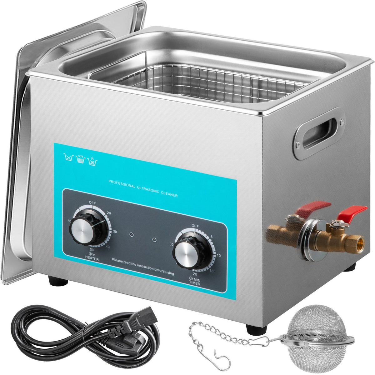 Ultrasonic Jewelry Cleaner | Heated Timer Tank for Glasses, Rings & Instruments