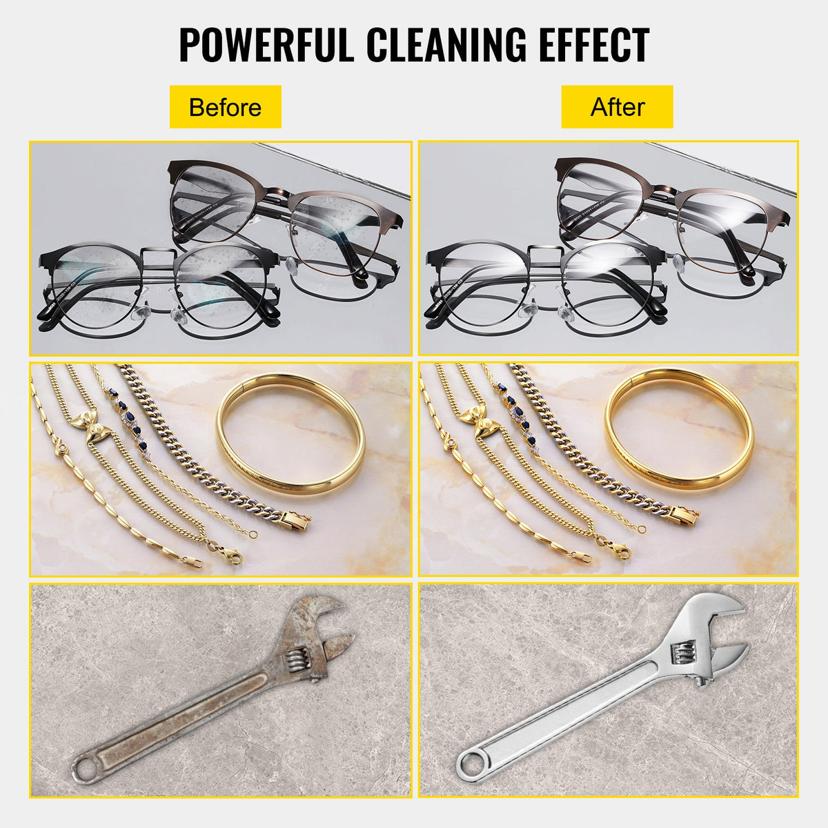 Ultrasonic Cleaner 1.3L | Heated Parts Cleaning Machine with Timer