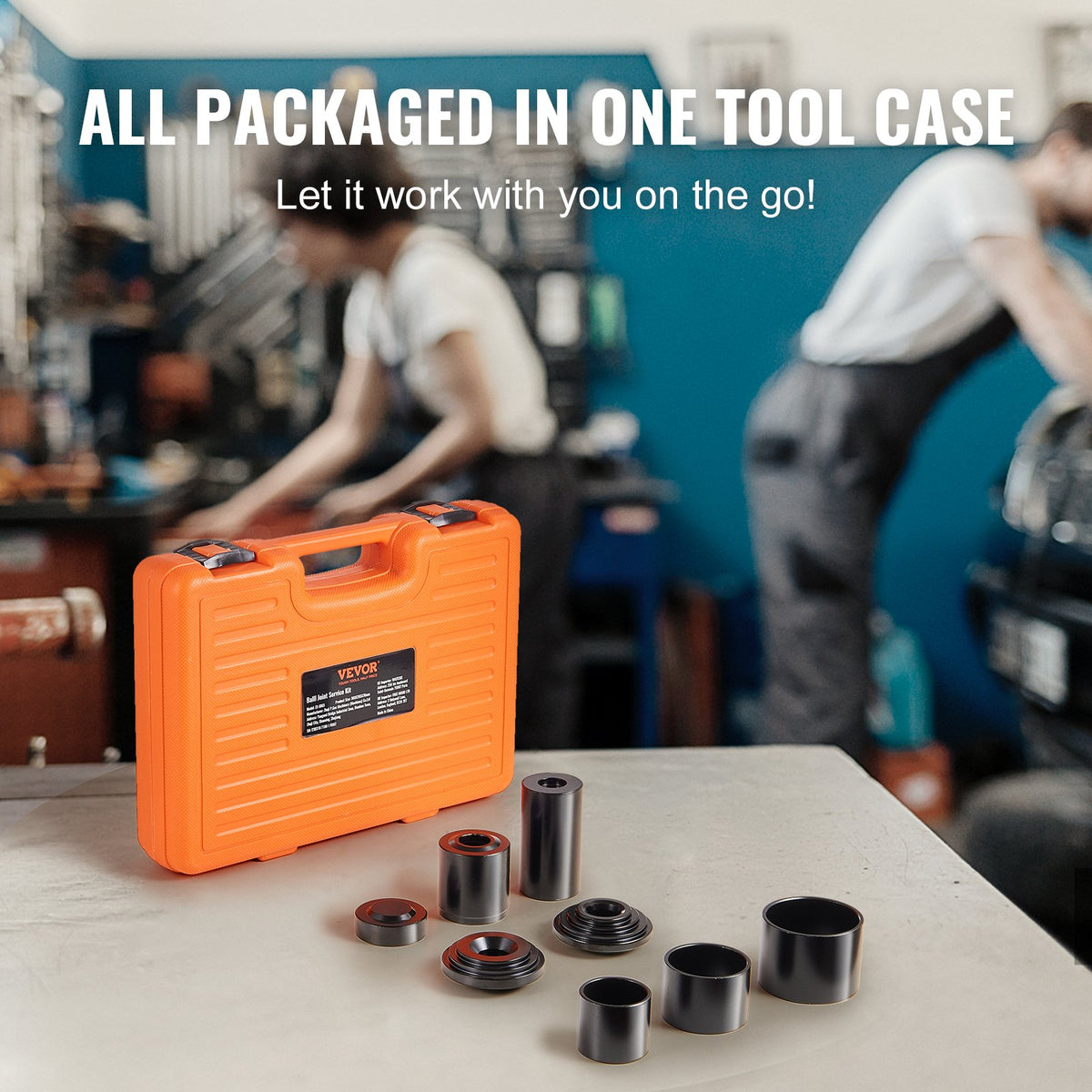 Ball Joint Press Kit | 10-Piece Heavy Duty C-Clamp Tool Set | Remove & Install Ball Joints for Most 2WD & 4WD Vehicles