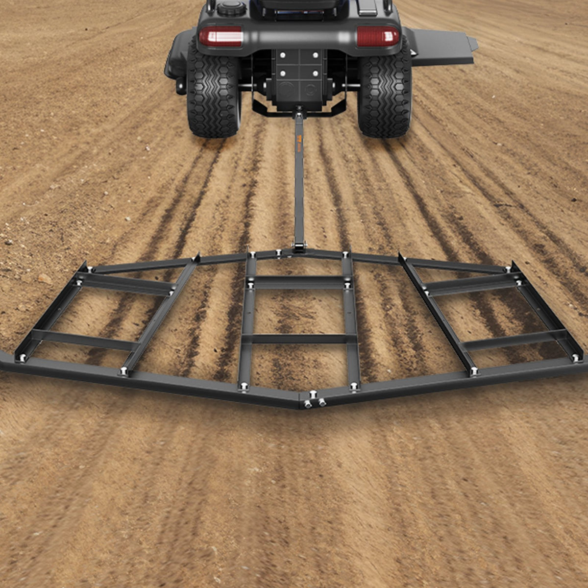 Driveway Drag Harrow | 84" Steel Tow-Behind Driveway Grader | Adjustable Bars for ATVs, UTVs & Lawn Tractors