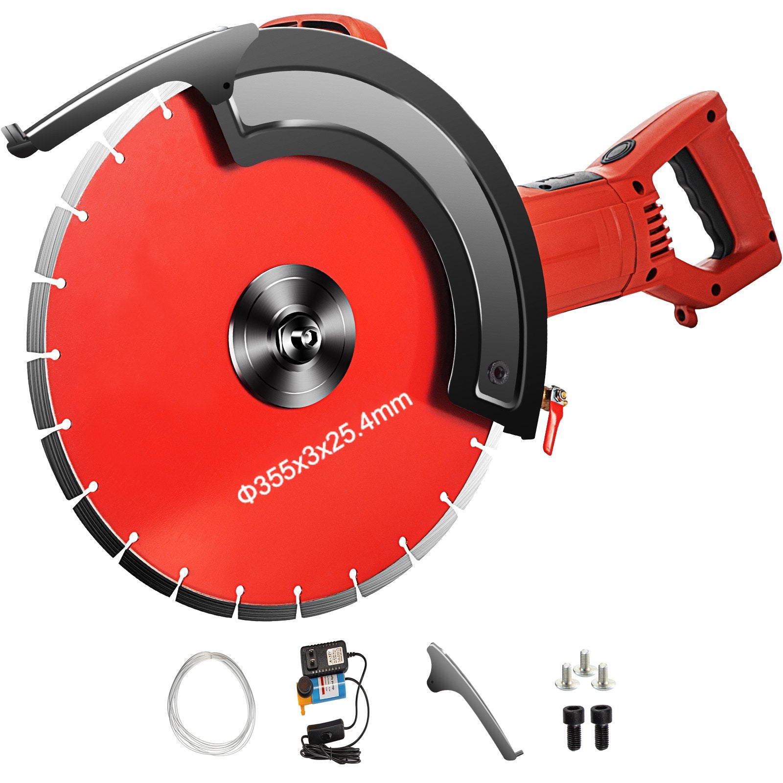 Electric Concrete Saw 14" | 1800W Masonry Cutter with Blade for Granite & Concrete