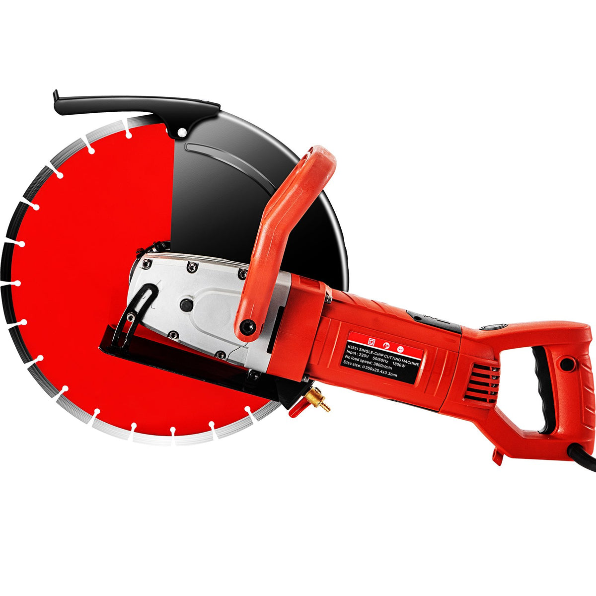 Electric Concrete Saw 14" | 1800W Masonry Cutter with Blade for Granite & Concrete