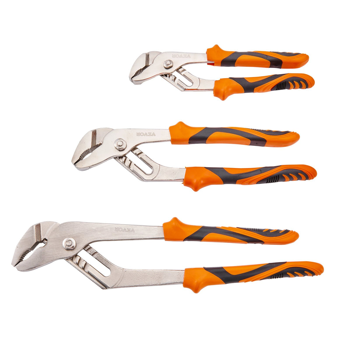 Groove Joint Pliers Set | 3-Piece Water Pump Pliers | 12" Length