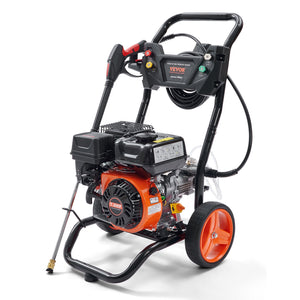 Gas Pressure Washer | 3400 PSI 2.6 GPM 210cc 5 Nozzle Gas-Powered Washer