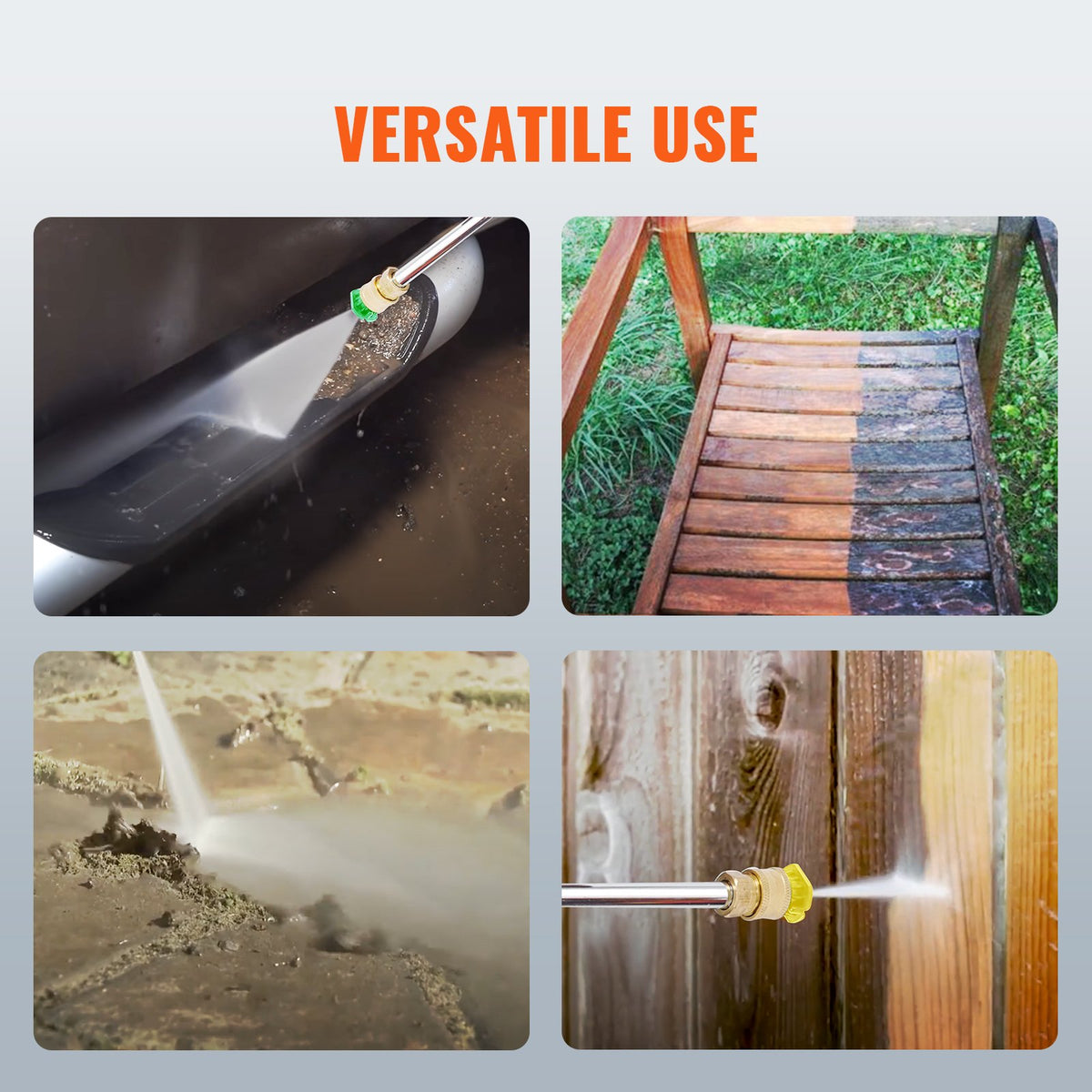 Gas Pressure Washer | 3400 PSI 2.6 GPM 210cc 5 Nozzle Gas-Powered Washer