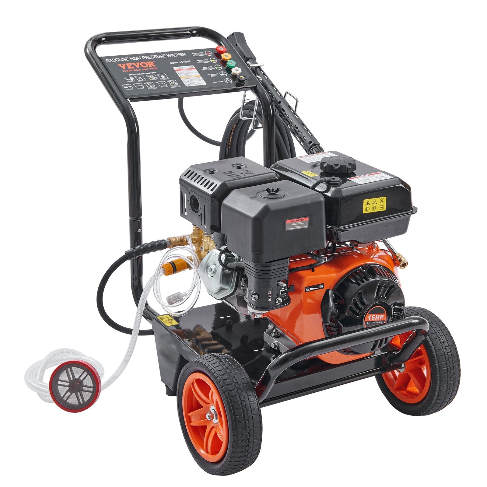 Gas Pressure Washer | 4400 PSI 4.0 GPM 390cc 5 Nozzle Heavy Duty Washer