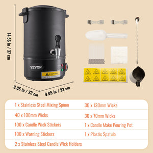 Candle Wax Melter | 6.5L Electric Pot for Commercial & Home Use