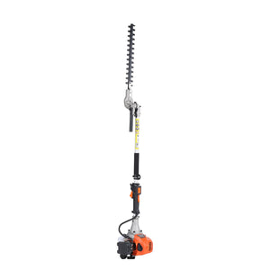 Gas Hedge Trimmer 26CC 2-Cycle | 15.7 Inch Dual Sided Dual Action Blade | Adjustable Pole Hedge Trimmer for Shrubs & Bushes