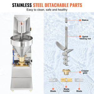 Commercial Meatball Forming Machine 1100W | 280pcs/min | Multiple Size Molds | Stainless Steel