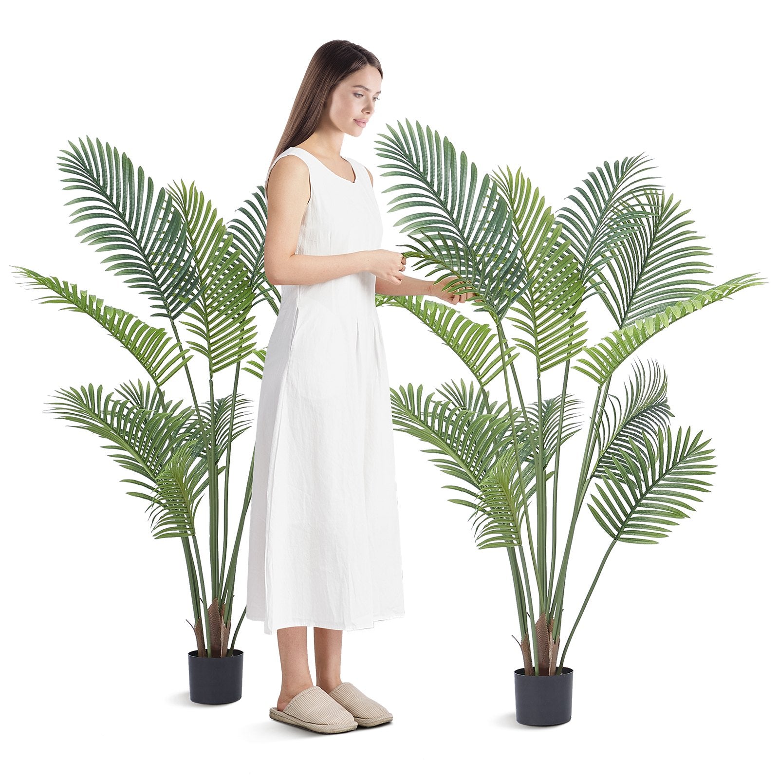 Artificial Palm Tree 1.5m | PE Material | Anti-Tip Base | Realistic Indoor Outdoor Faux Plant for Home & Office
