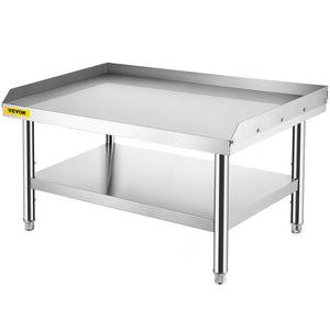 Stainless Steel Equipment Grill Stand 122x76x61cm | Adjustable Undershelf | For Hotel, Restaurant & Home Kitchen