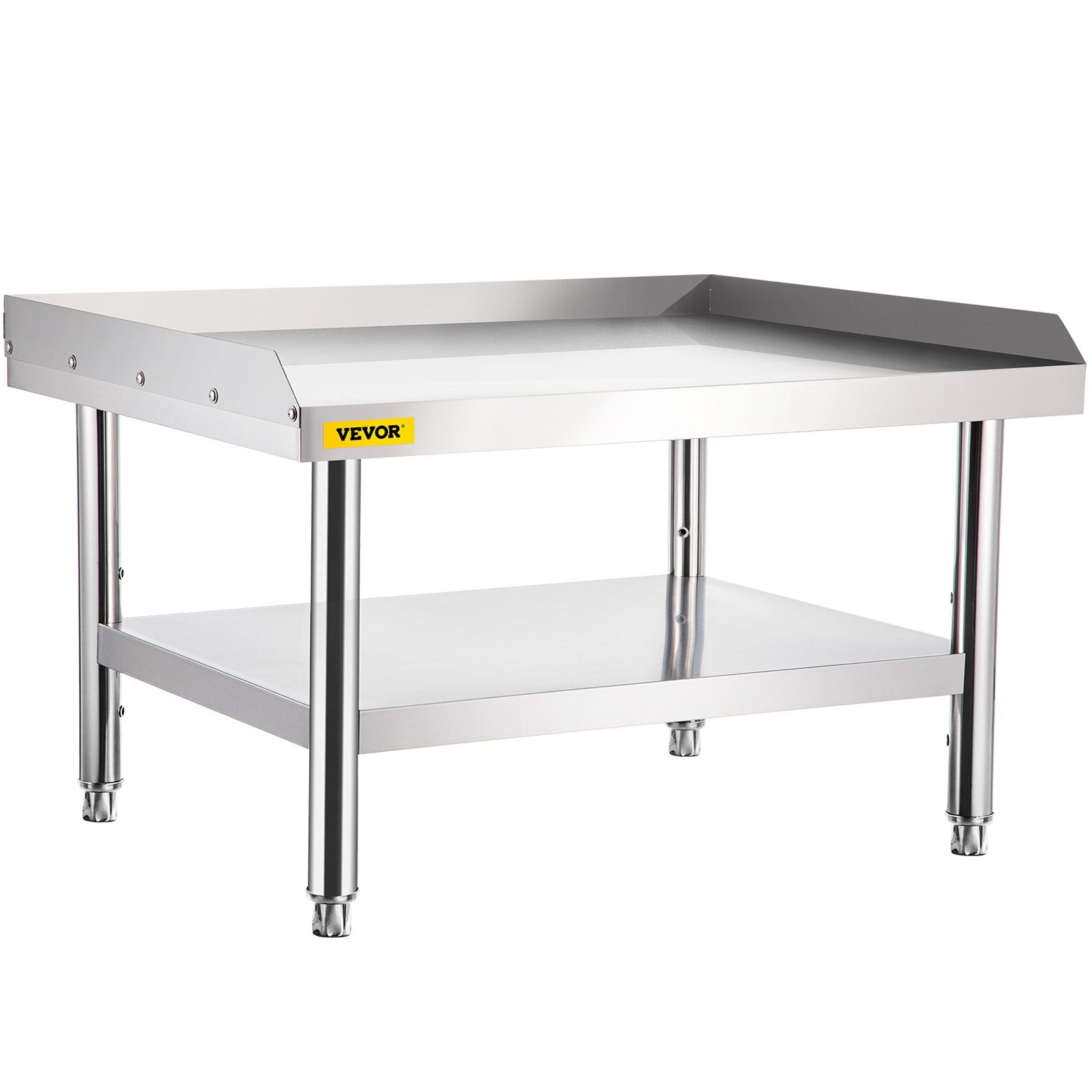 Stainless Steel Equipment Stand | 152x76x61cm Adjustable Undershelf | Grill or Kitchen Prep Table