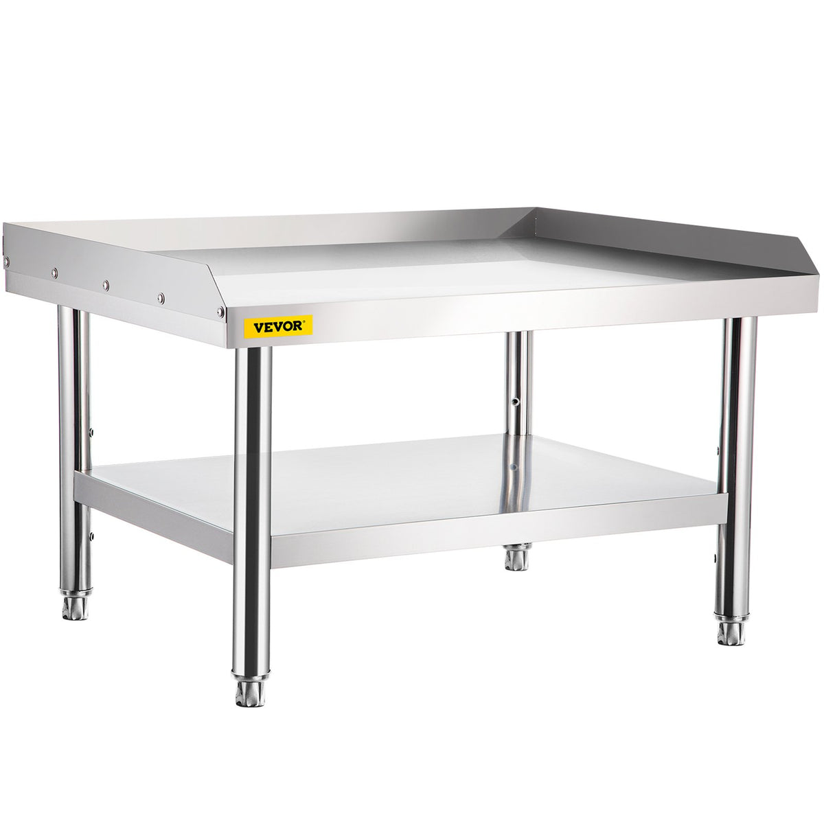 Stainless Steel Equipment Stand | 152x76x61cm Adjustable Undershelf | Grill or Kitchen Prep Table