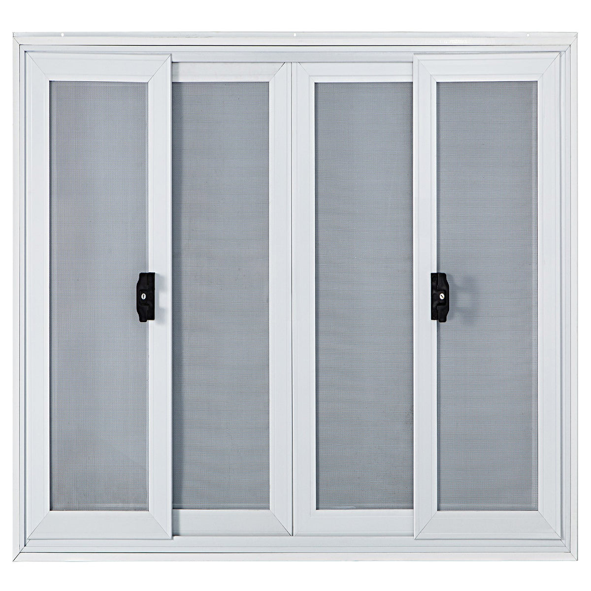 Concession Window 91.4x91.4cm | Aluminium Alloy Serving Hatch with 4 Sliding Screens & Awning Door | For Food Trucks & Trailers