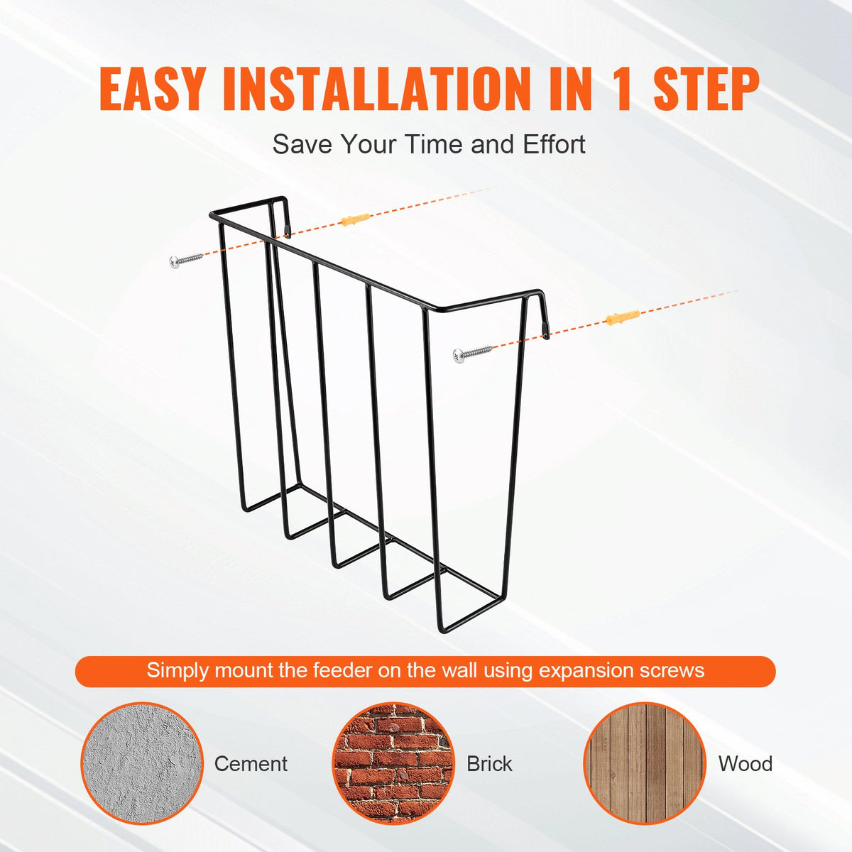 Livestock Hay Feeder | 2-Pack 24-Gallon Wall-Mount Goat Racks