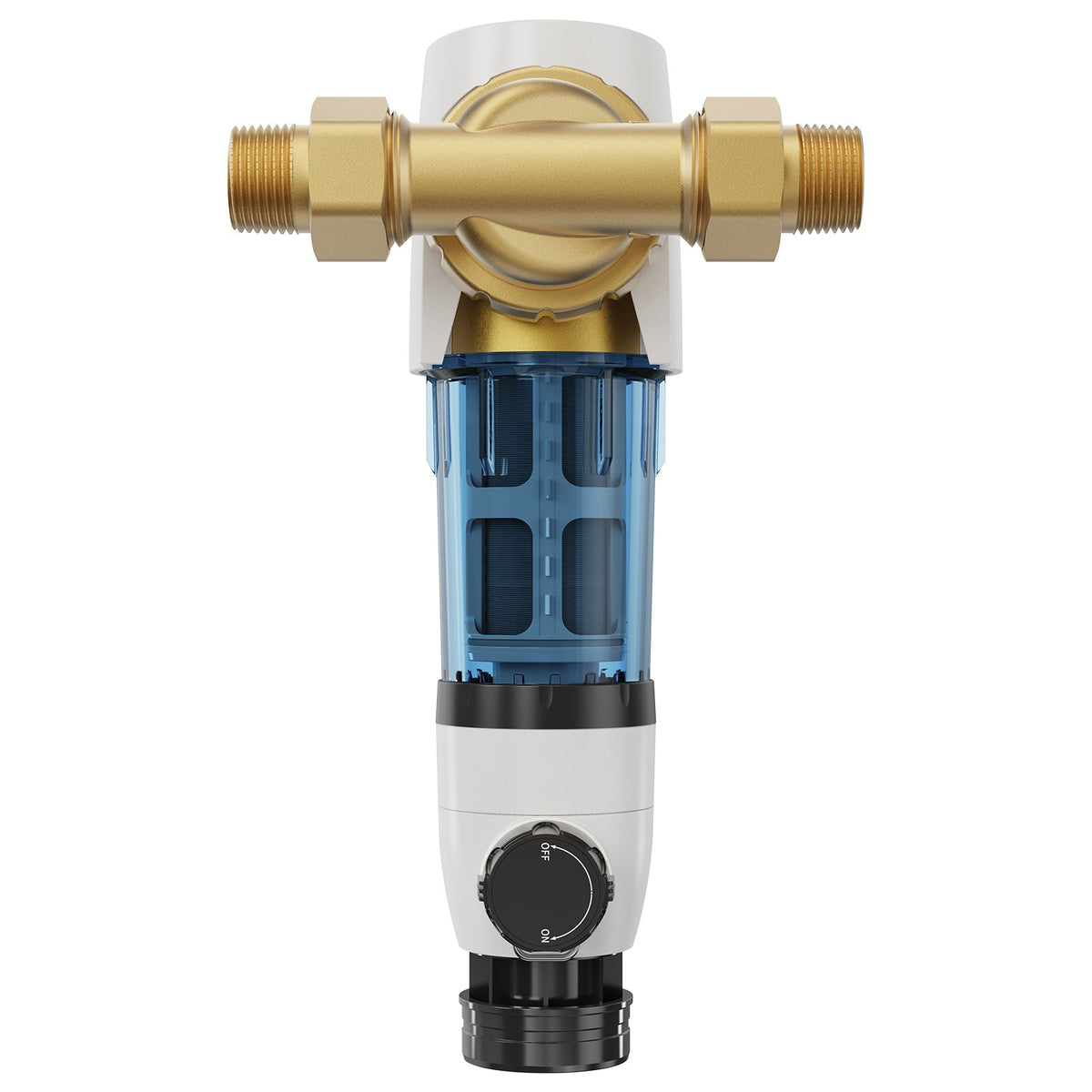 Spin Down Filter 40 Micron | Whole House Well Water Sediment Filter | 3/4" & 1" Connections