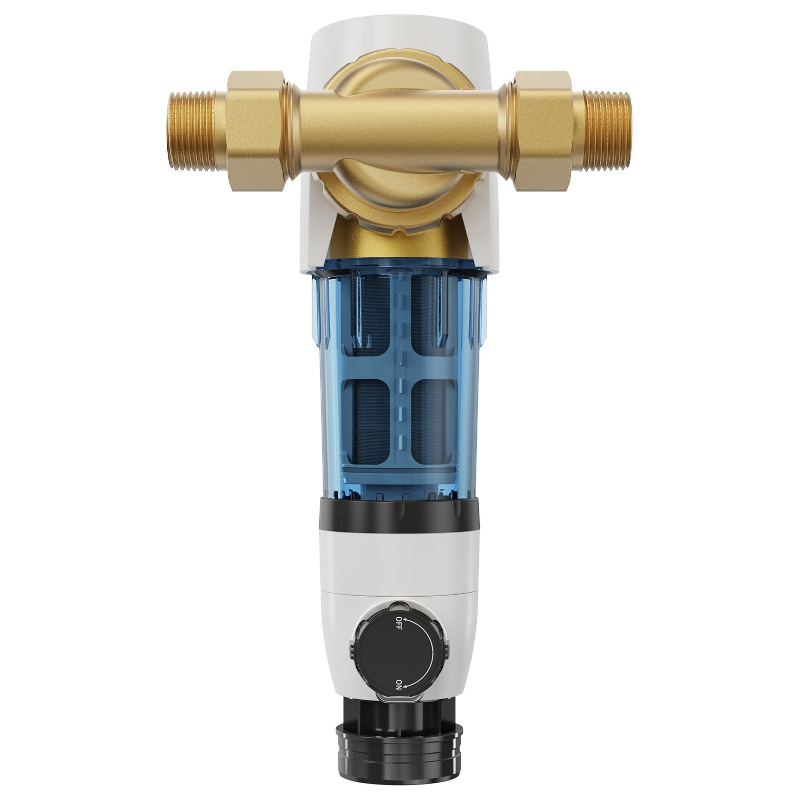 Spin Down Filter 40 Micron | Whole House Well Water Sediment Filter | 3/4" & 1" Connections