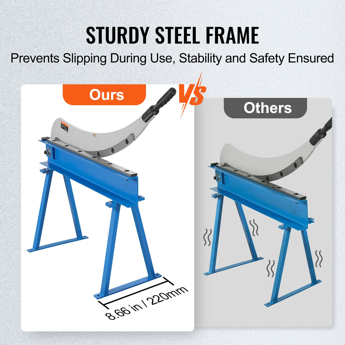 Manual Plate Shear | 800mm Hand Cutter for Metal Sheets | Heavy Duty Benchtop Shear Tool