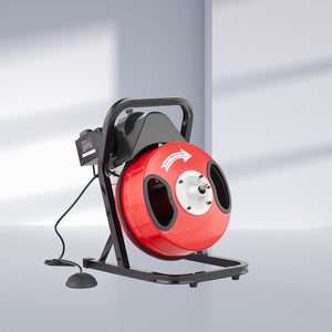 Drain Cleaner Machine | 50ft x 1/2" Manual Snake Auger with Cutters