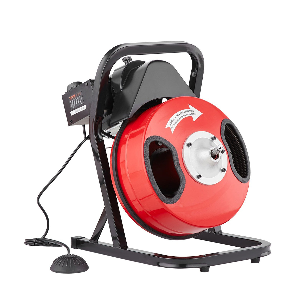 Drain Cleaner Machine | 50ft x 1/2" Manual Snake Auger with Cutters