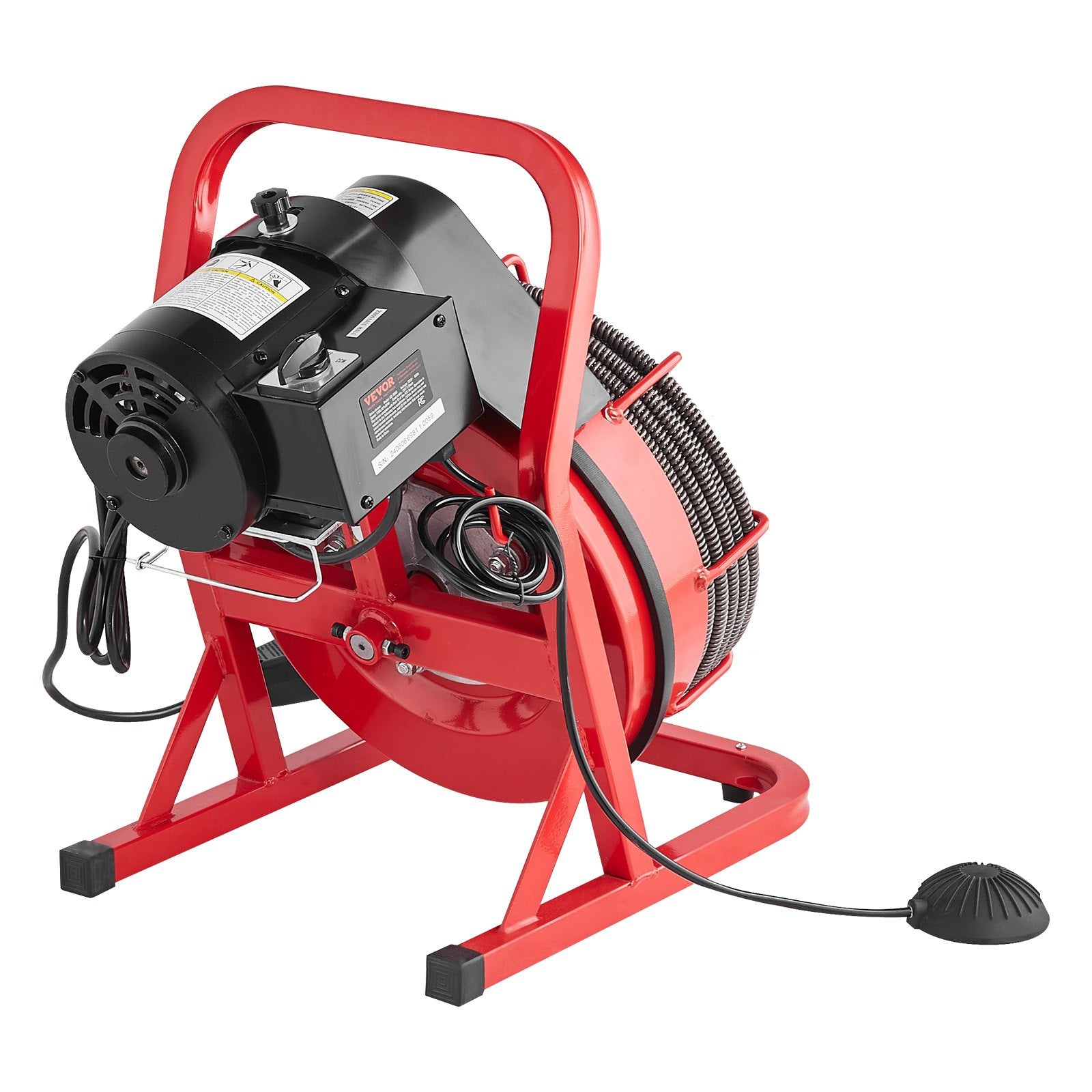 Drain Auger | 75ft x 1/2" Manual Feed Sewer Cleaning Machine