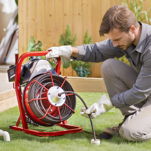 Drain Auger | 75ft x 1/2" Manual Feed Sewer Cleaning Machine
