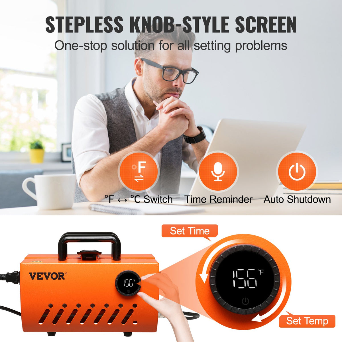 Mug Heat Press 30oz | Sublimation Tumbler & Mug Press | Fits 11oz-30oz Cups | Includes Gloves & Tape