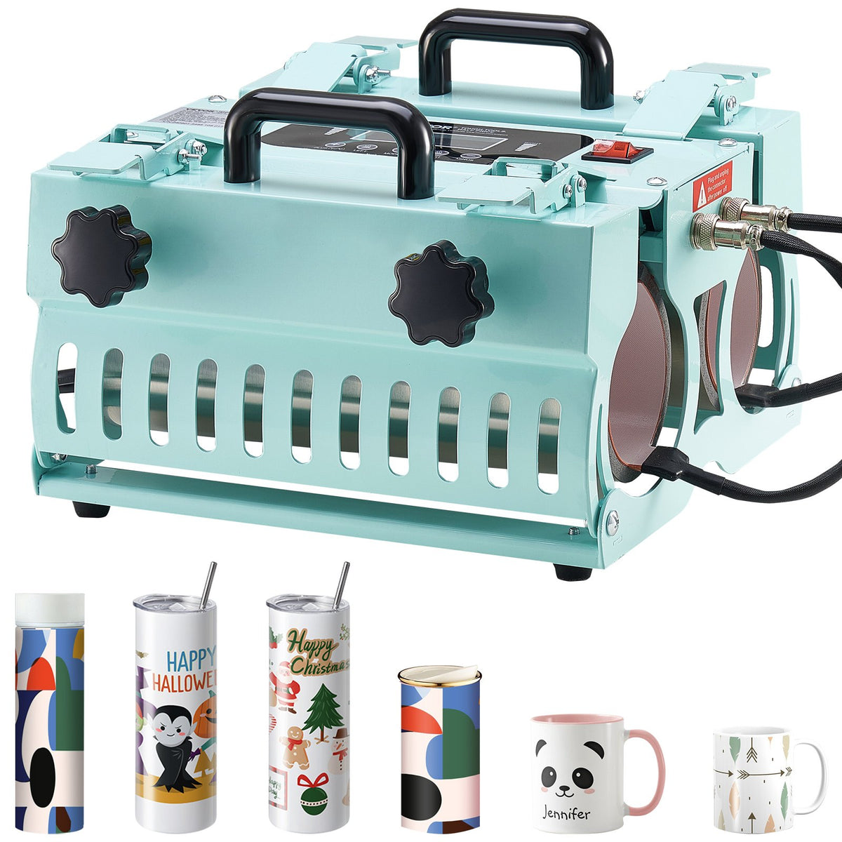 Tumbler Heat Press | Dual-Station Mug Press for 11–30oz Cups