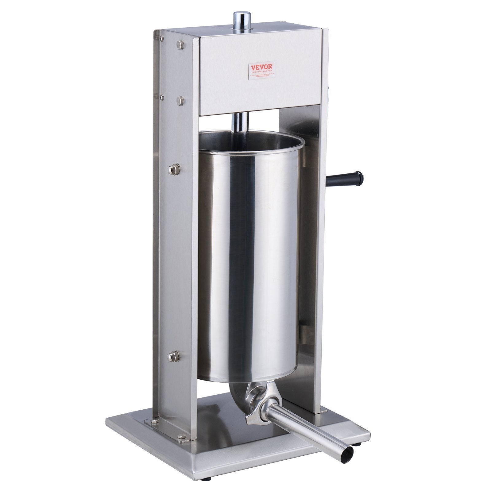 Manual Sausage Stuffer 15L | Vertical Sausage Making Machine | 304 Stainless Steel | For Home & Commercial Use