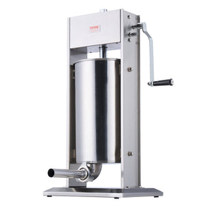 Manual Sausage Stuffer 15L | Vertical Sausage Making Machine | 304 Stainless Steel | For Home & Commercial Use