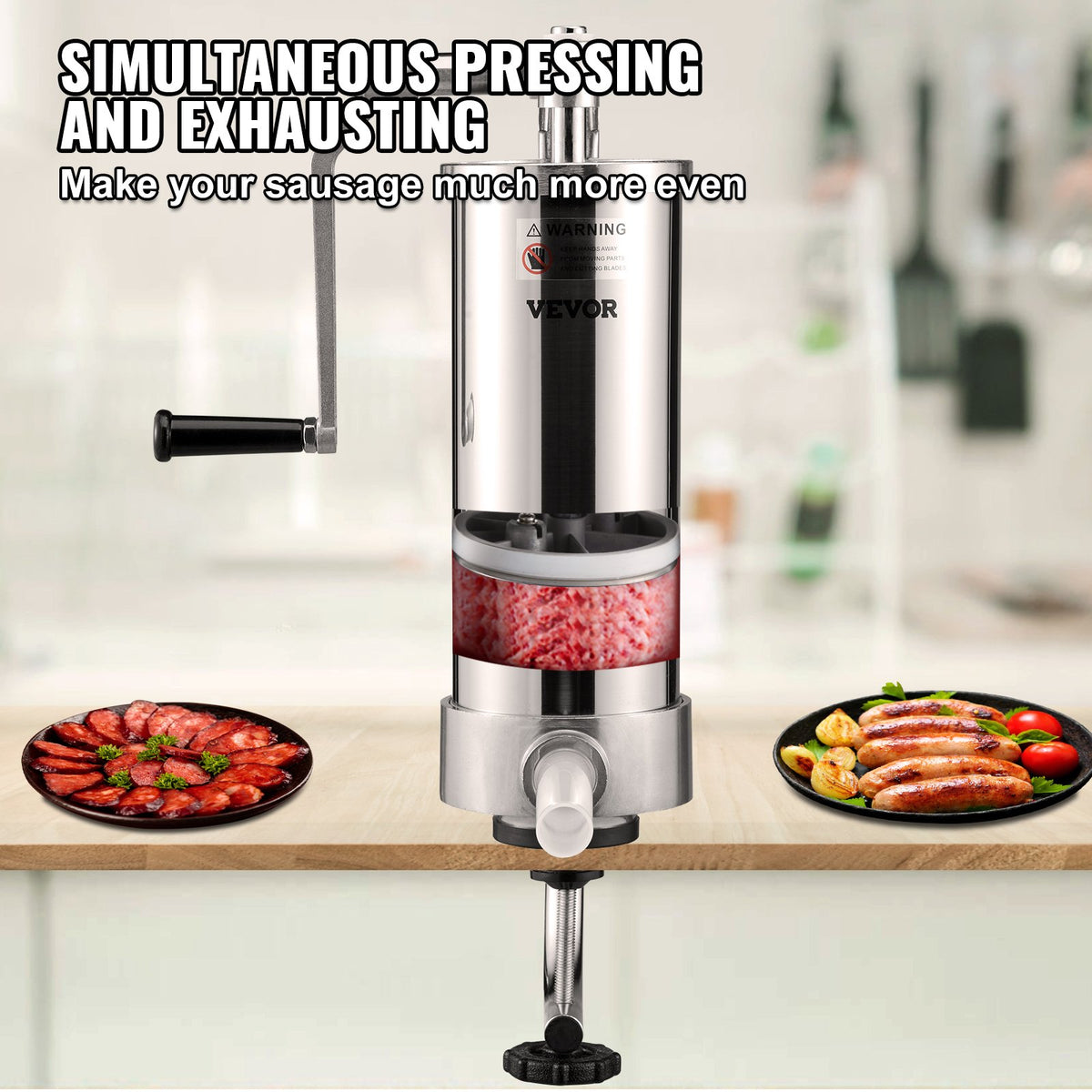 Sausage Stuffer 5lbs/3L | Stainless Steel Meat Maker