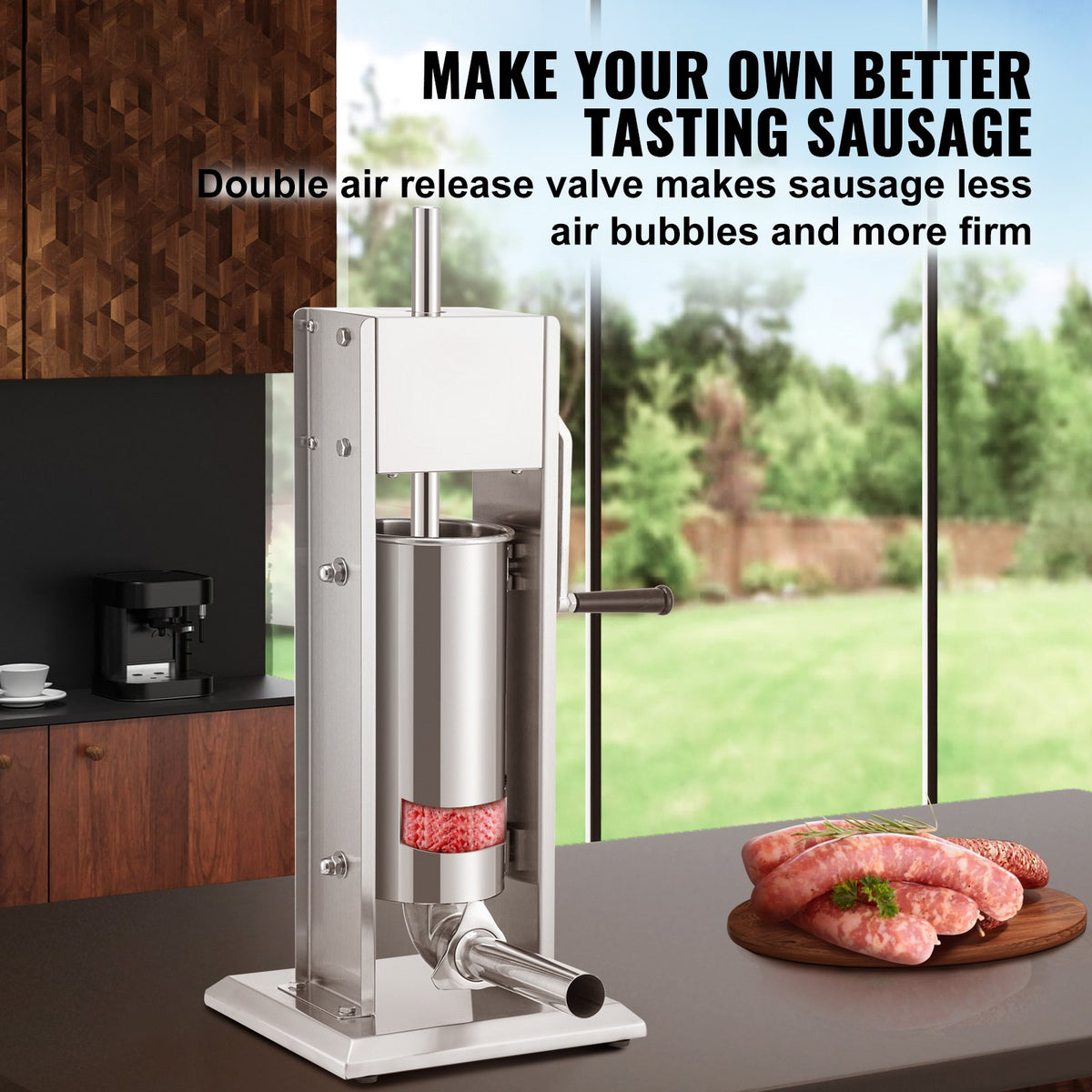 Sausage Stuffer 8lbs/5L | Stainless Steel Meat Maker