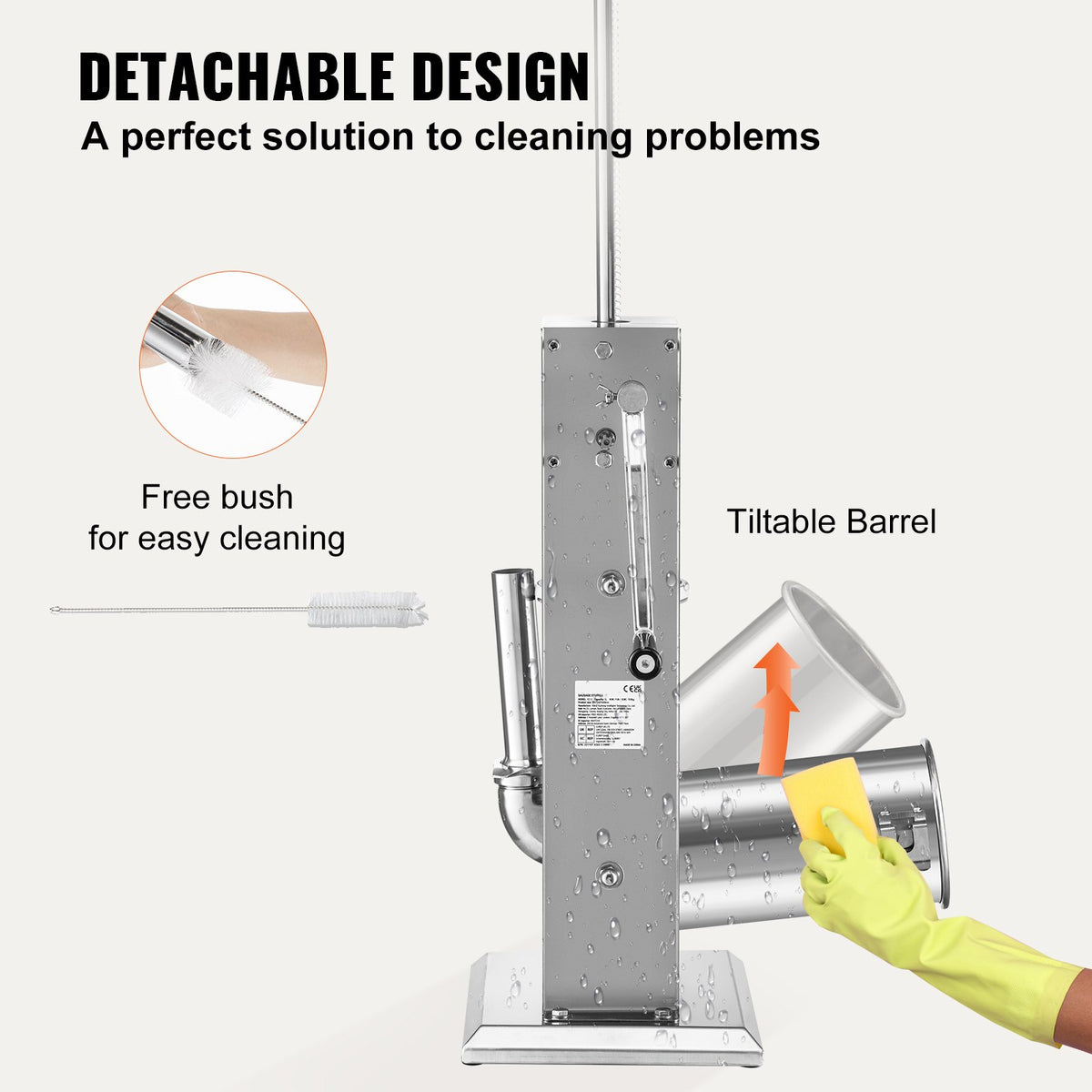 Sausage Stuffer 8lbs/5L | Stainless Steel Meat Maker