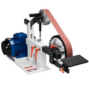 Belt Grinder Sander | 72 x 2 Inch Variable Speed Belt Polisher with VFD | 1500W 2HP Grinding Machine | 3 Grinding Moulds & 3 Sanding Belts | Metalworking & Knife Making