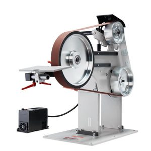 Belt Grinder Sander | 72x2" Polisher with VFD & 3 Grinding Moulds