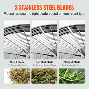 Leaf Bowl Trimmer 19" | Manual Bud Trimmer with Stainless Steel Blades
