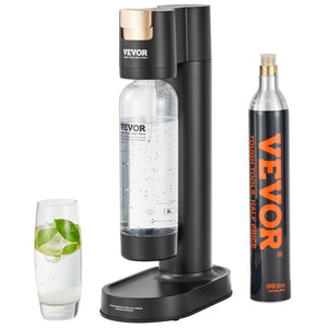 Sparkling Water Maker Kit | Home Soda Carbonator with 1L Bottle & CO2 Cylinder | Fits Standard 60L Screw-In Cylinders