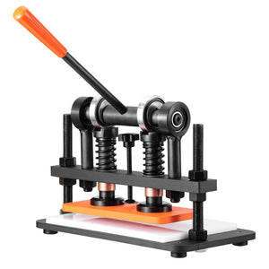 Leather Cutting Machine 10.2"x4.7" | Manual Die Cutter with Dual Guide Shafts | For Leather & Craft Materials