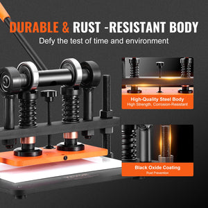 Leather Cutting Machine 10.2"x4.7" | Manual Die Cutter with Dual Guide Shafts | For Leather & Craft Materials