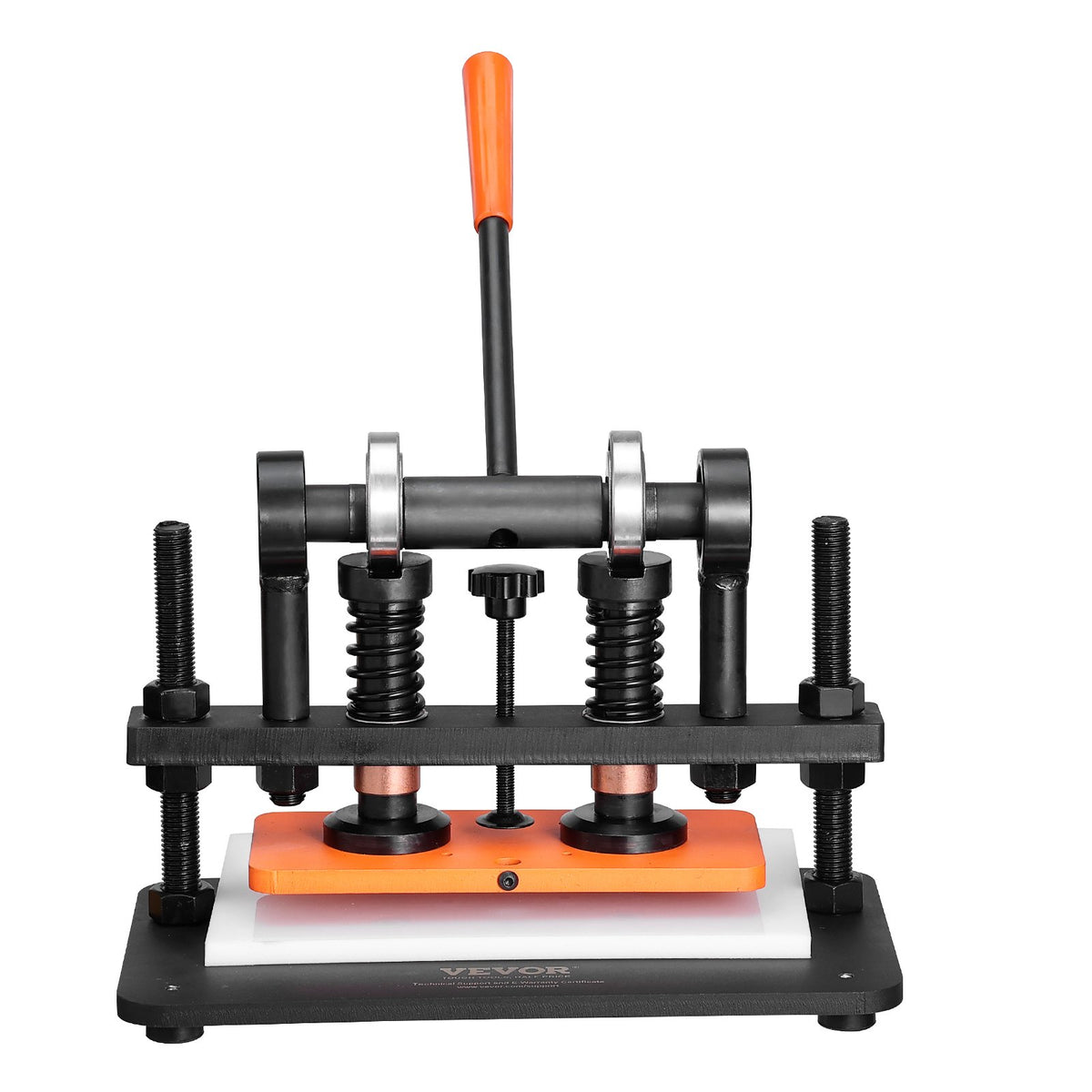 Leather Cutting Machine 10.2"x4.7" | Manual Die Cutter with Dual Guide Shafts | For Leather & Craft Materials