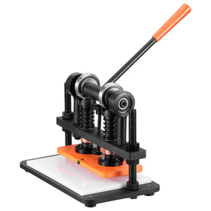 Leather Cutting Machine 10.2"x4.7" | Manual Die Cutter with Dual Guide Shafts | For Leather & Craft Materials