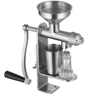 Manual Oil Press Machine | Stainless Steel Household Expeller | For Peanuts, Sesame, Rapeseed & Tea Seeds