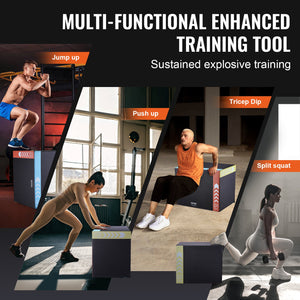 Plyometric Jump Box 3-in-1 | Foam 30/24/20" Anti-Slip Fitness Training Box