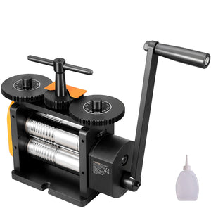Jewelry Rolling Mill 57mm | 3-in-1 Gear Ratio 1:2 | Sheet, Square Wire, Elliptical Press | Metalwork Tool