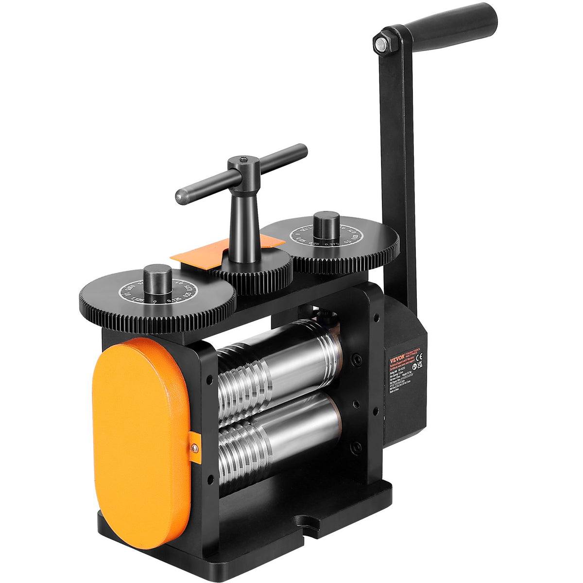 Jewelry Rolling Mill 57mm | 3-in-1 Gear Ratio 1:2 | Sheet, Square Wire, Elliptical Press | Metalwork Tool