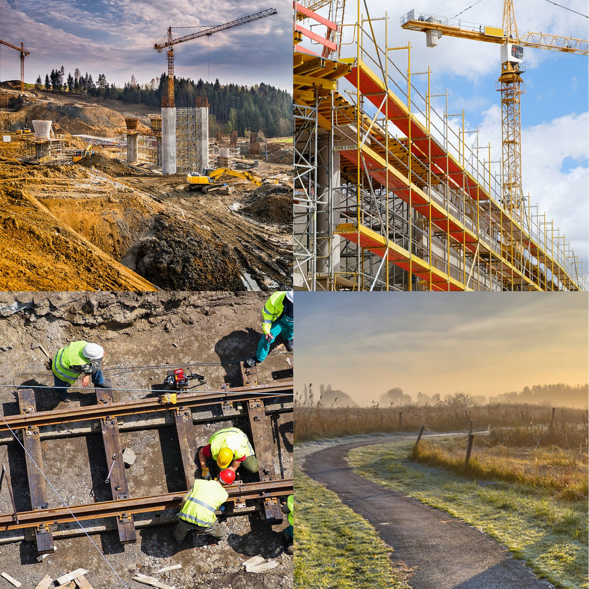 Laser Level Tripod & Staff | 1.65m Aluminum Tripod + 5m Measuring Staff