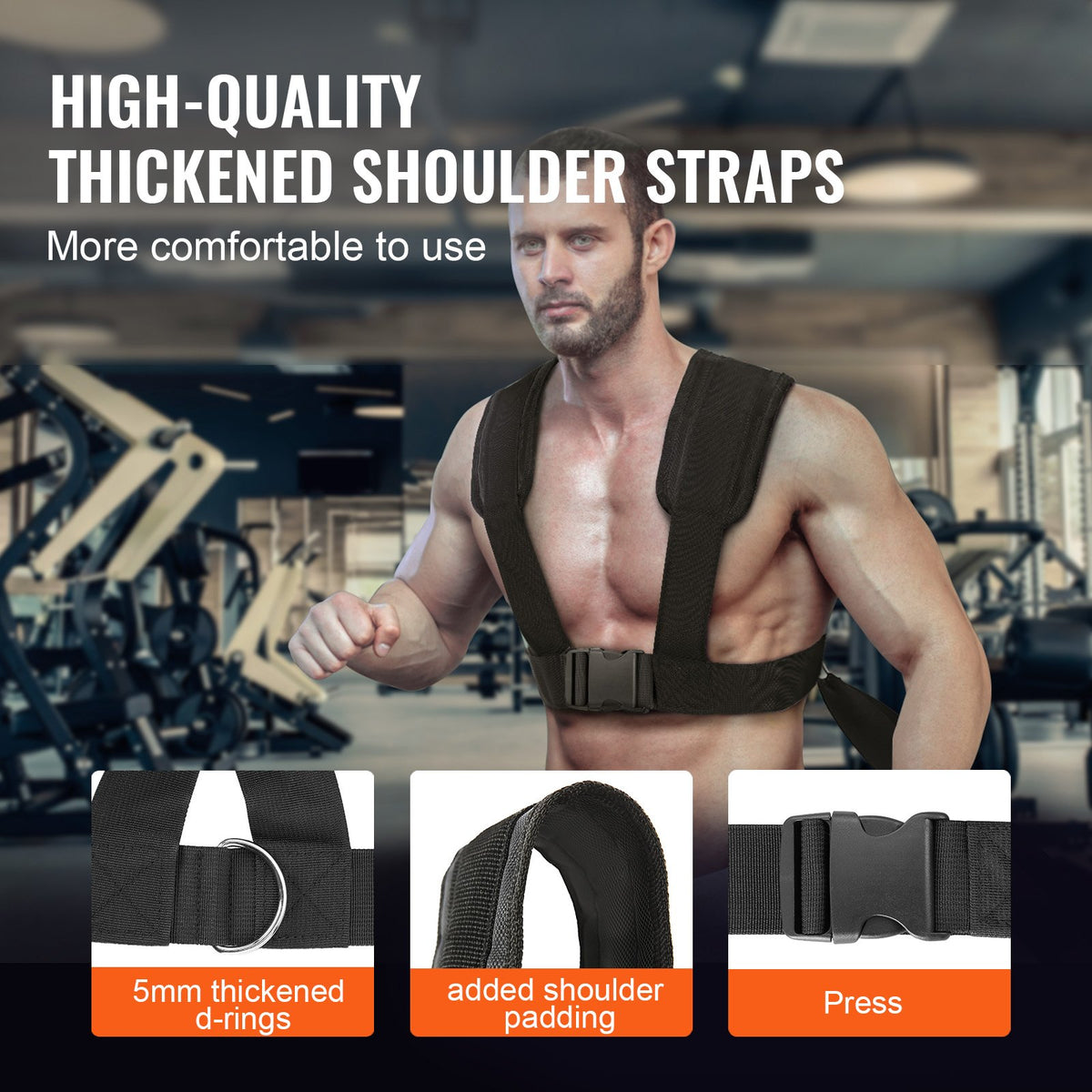 Weight Training Sled | Push/Pull Power Sled for Strength & Speed Training | Fits 5cm Weight Plates