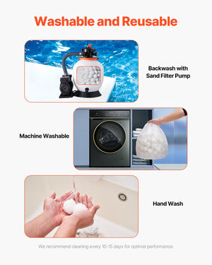 Pool Filter Balls | 0.7kg Reusable Media for Sand Filters