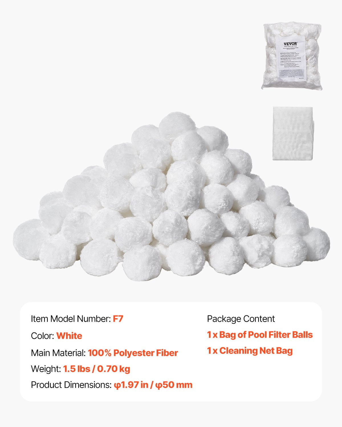 Pool Filter Balls | 0.7kg Reusable Media for Sand Filters