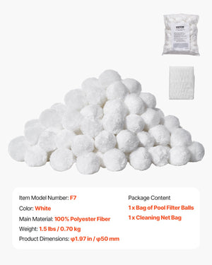 Pool Filter Balls | 0.7kg Reusable Media for Sand Filters